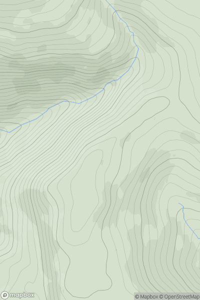 Thumbnail image for Meall Dubh [Loch Fyne to Bute and the Firth of Clyde] [NS158862] showing contour plot for surrounding peak